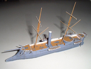 【新翔精品纸模型】一战铁甲装甲舰帆船战舰炮舰模型