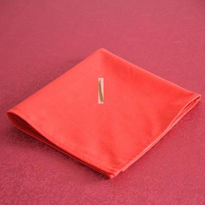 餐巾布纯棉折花口布红色酒店餐垫