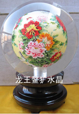 玻璃摆件20cm水晶球
