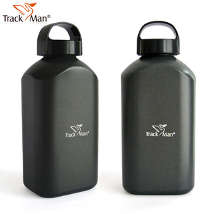 防腐大容量水杯 铝制军水壶 1000ML 户外运动水壶 TrackMan 正品