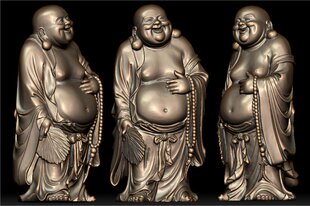 圆雕图 三维立体图 3D打印机模型 STL文件 大笑佛