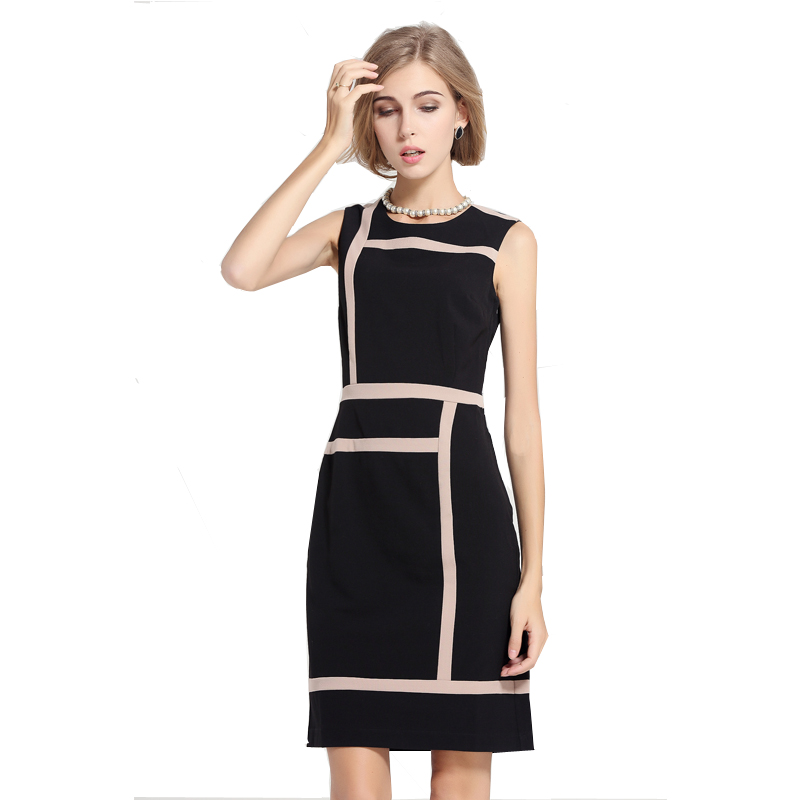 New splicing middle aged womens large size womens dress in Europe and America