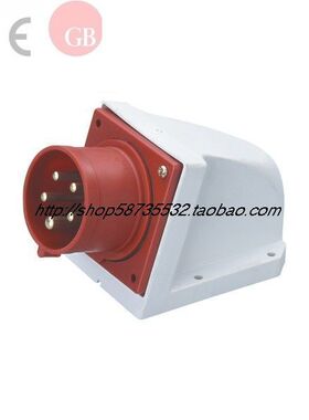 工业航空防水器具插头反装插座 16A 5芯孔240-415V3P+N+E三相五线