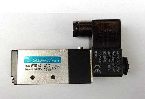 宁波盛达阳光气动(SDPC)两位五通电磁阀4V210-08/06 DC24V AC220V