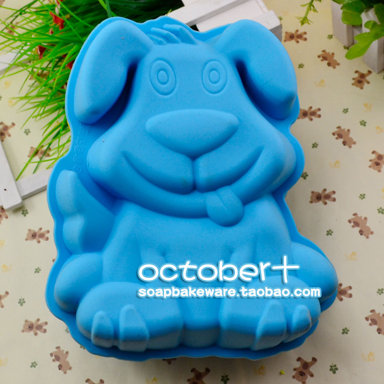 TOLOVE觅爱馆可爱哈巴狗硅胶蛋糕烘焙模具烤盘烤箱微波炉可用次品