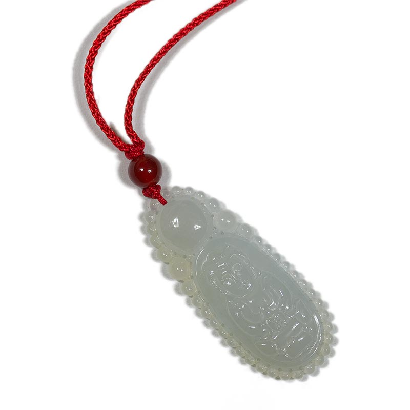 观音玉吊坠翡翠冰种真玉造型独特