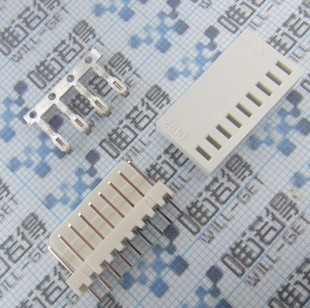 10套 座子 接插件 KF2510 间距2.54MM 簧片 一套=头子