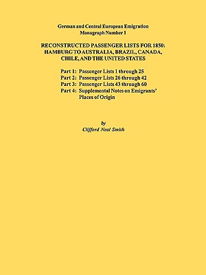 【预售】Reconstructed Passenger Lists for 1850: Hamburg to