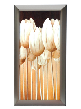 翡冷翠现代客厅挂画高档装饰画 油画 亨特特ZY001B白之初蕾