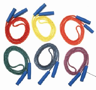 卡乐咪品牌 早教幼儿园户外儿童单人珠管状跳绳学生群体多人组合