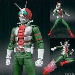 【孩仕宝】玩具模型 假面骑士 昭和系列 v3 shf 人偶 万代正版