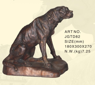 衡水古典工艺钟表行 古典铜像 铜狗别墅客厅家居装 饰摆设饰品 欧式