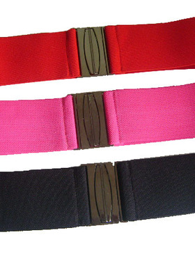 量身定做韩版时尚腰封 女士腰带 6CM 桃红色 彩黑色 大红色 裙带