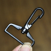 金属钩扣 连接狗扣包挂扣五金配件辅料4厘米DIY 电泳黑色挂绳吊钩