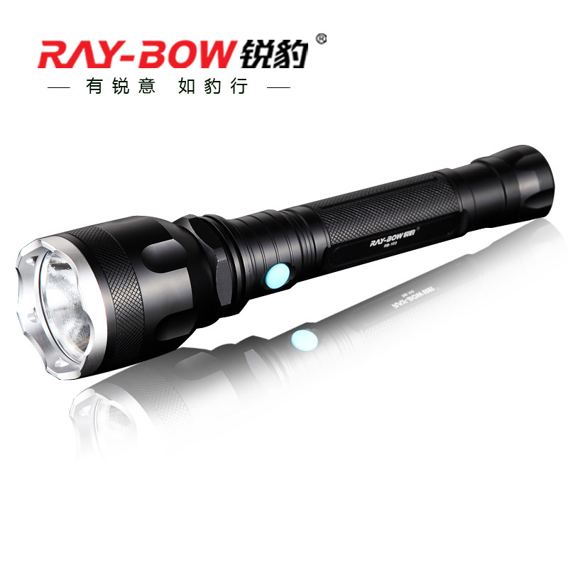 锐豹103K1050强光手电筒P70LED户外充电远射1000lm防水2节26650
