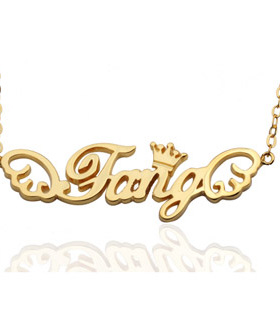 礼物字母925银定做包金项链