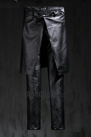 Pantalon cuir homme serré - Ref 1494211 Image 1