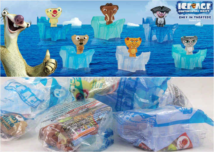 麦当劳冰河世纪海外收藏礼品玩具