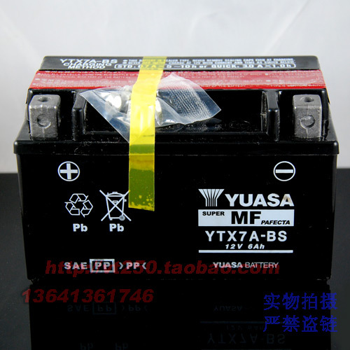 汤浅 YTX7A-BS 免维护电瓶 盗匪250 盗匪400 RVF400 英祖玛电瓶
