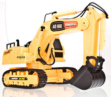 包邮 奥海 3813无线遥控挖掘机 带充电 电动玩具车 挖土机工程车