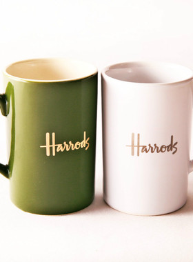 茶壶陶瓷杯马克杯情侣杯茶杯骨瓷创意杯水杯小熊小狗英国harrods