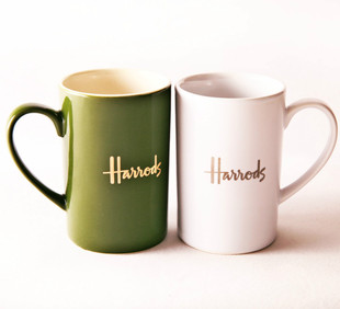 茶壶陶瓷杯马克杯情侣杯茶杯骨瓷创意杯水杯小熊小狗英国harrods