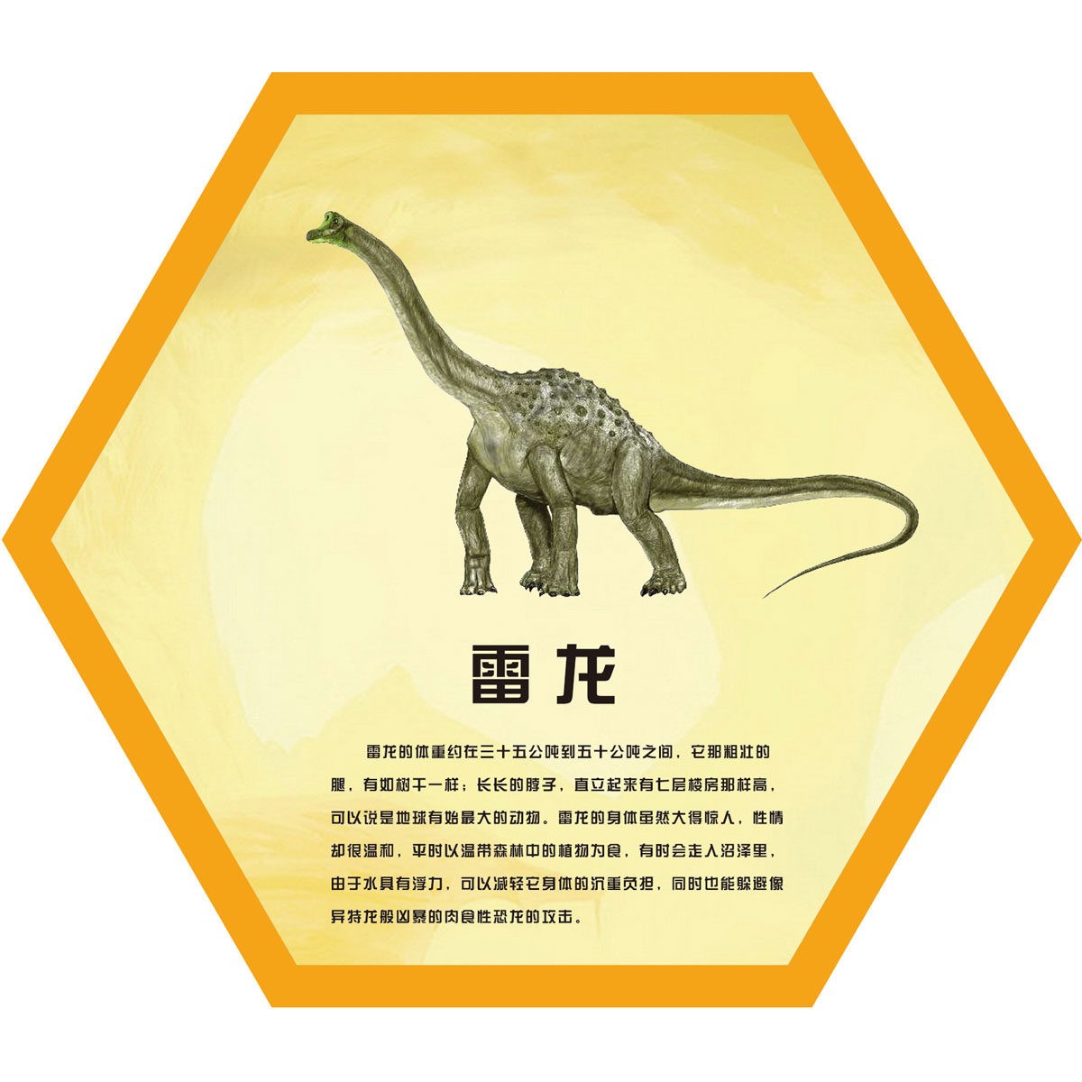 614海报印制海报展板素材940雷龙恐龙介绍科普知识学习学校