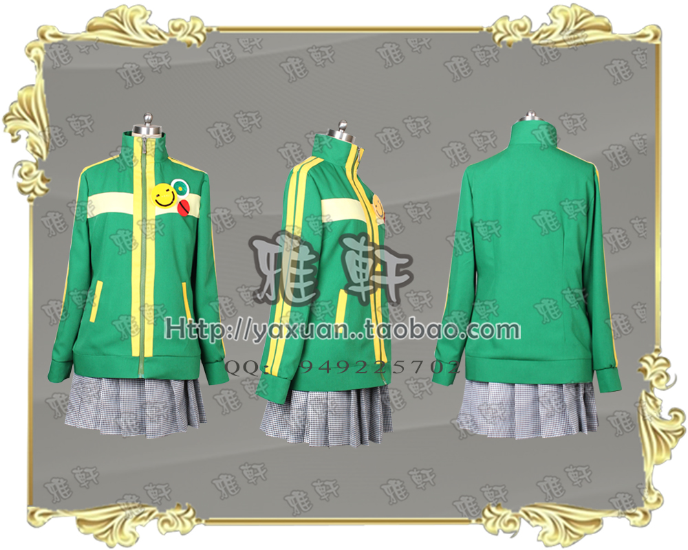 雅轩cosplay服装 persona4P4里中千枝胸章新品