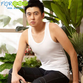 包邮 打底无袖 芬格兰男士 纯色汗衫 背心82005 棉加莫代尔背心 2件