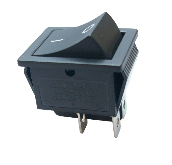 kcd4 船型开关 船形开关 电源开关 4脚两档开关 黑色无灯开关