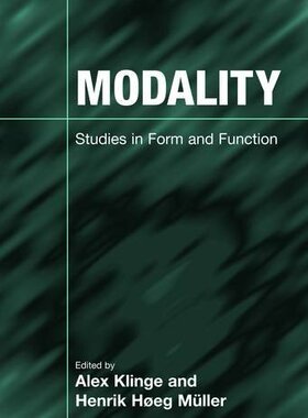 【预售】Modality: Studies in Form and Function