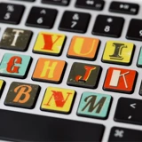 Apple, совместимый ноутбук, клавиатура, наклейка