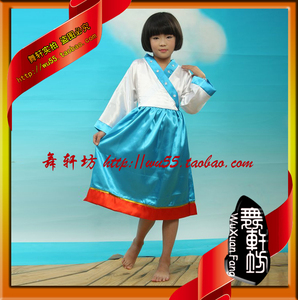 幼儿朝鲜族舞蹈服 儿童表演服装 女款演出服 少数民族舞蹈服 韩服