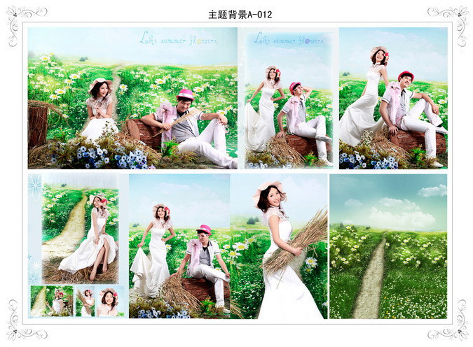 热销新款数码摄影无缝布主题背景白画布挂拍防水PP纸背景A-012