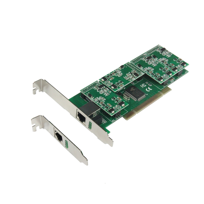 电话语音卡深简模拟卡4路PCI接口