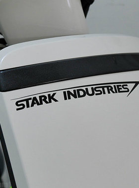 TUTU圖圖車貼-钢铁侠 Stark lndustries 斯塔克工业 摩托车反光贴