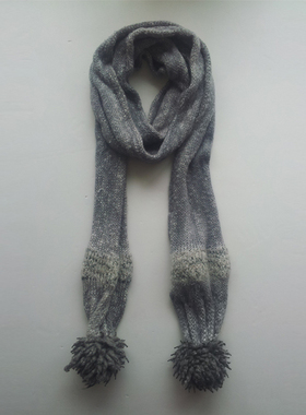 MOVEUP幻走专柜正品时尚个性毛球保暖毛织围巾围脖11230072