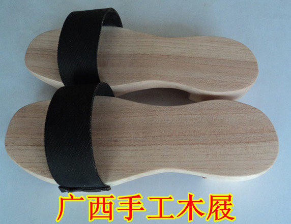 手工木屐 休闲木鞋 个性木拖鞋 木头鞋原木制作男/女款