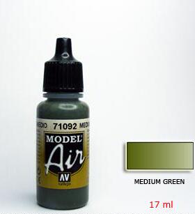 钢铁苍穹 AV 喷涂水性漆 71092 中橄榄绿色 17ml