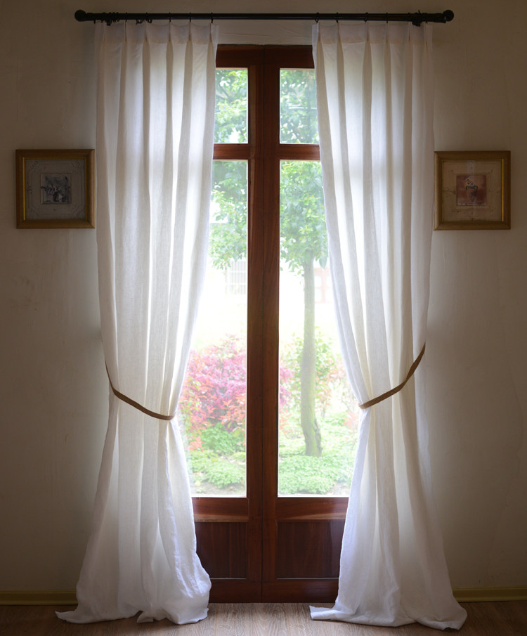 天然纯亚麻法国亚麻美式法式北欧日式定制窗帘客厅书房中式白色,居家布艺,定制窗帘,淘宝优惠券,粉丝福利购,淘宝优惠卷