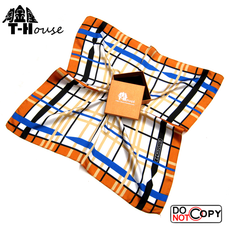 夏季格子男士丝巾\围巾\领巾NS1223 精致礼盒