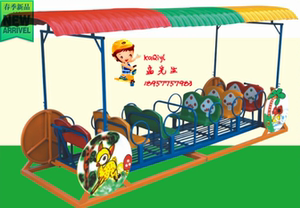 新品儿童休闲荡椅塑料12座荡椅幼儿园室外玩具娱乐城设施彩棚荡船