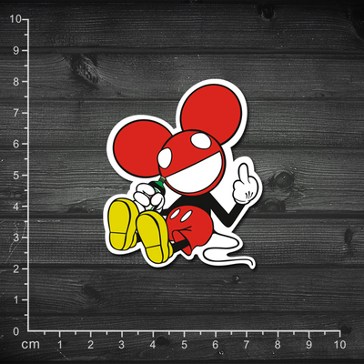 发10张电音 deadmau5 潮流贴纸 笔记本贴纸 旅行箱贴纸 防水贴纸