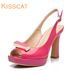 Summer fish KISSCAT coarse with platform high heel women shoes Sandals counters synchronization K44327-03