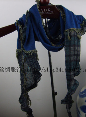 特价外贸全棉三角装饰款式围巾