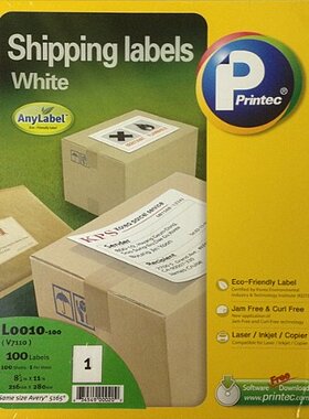 Printec L0010 韩国普林泰科(美标)00张多用途打印标签216x280mm