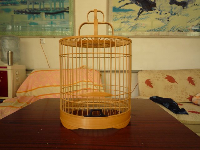 涿州张永华鸟笼鸟具，精品仿川笼画眉素笼（不含竹抓）