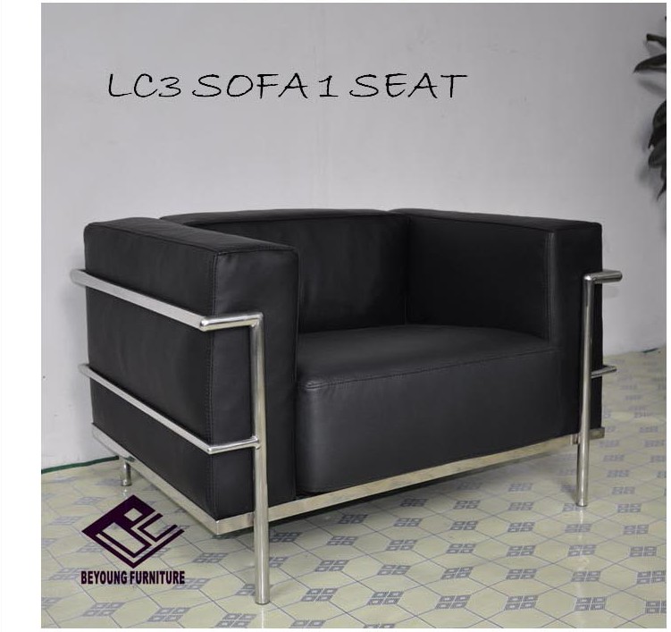 现代经典系列\大安乐沙发 LC3 SOFA  真皮沙发 单人位 沙发