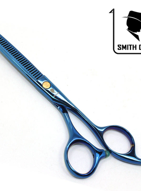 SMITH CHU专业彩色蓝色剪刀 理发美发剪发工具牙剪打薄剪HM87-532