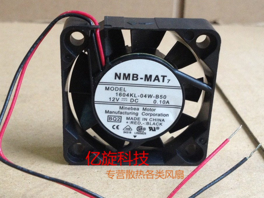 全新原装NMB 1604KL-04W-B50 BQ2 12V 0.10A  4010 防水散热风扇